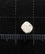 T42-09 白銀小點紋短筒銀珠(2入)