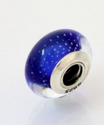P4-27 藍色氣泡琉璃珠