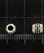 T37-13 S小點紋短筒銀珠(2入)