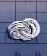 T50-28 白銀雙圈套環