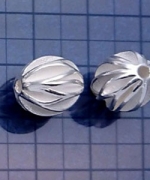T412-31 白銀綵球11mm小孔圓珠