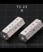 T2-23-A 白銀六字真言六角銀管-大