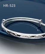 HR-523 - 葉子流線刻紋可調式手環