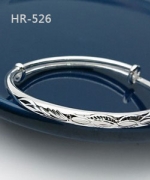 HR-526 - 葉子流線刻紋可調式手環