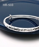 HR-533 - 梅花刻紋可調式手環