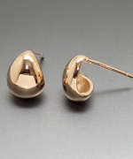 ES202-C 玫瑰金水滴耳環(耳針)